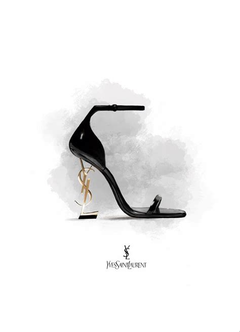 imitation ysl shoes|ysl heels line drawing.